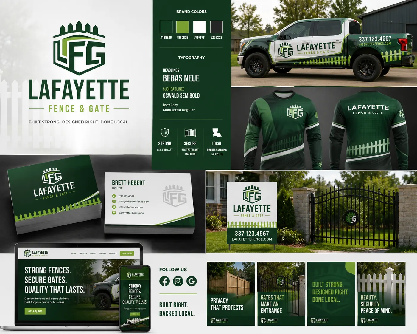 Lafayette Fence & Gate branding preview